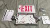 4x Led Red Letter Exit Sign & Emergency Lighting Compact Combo Ul 924.
